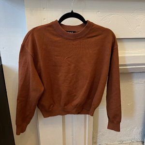 OAT Cropped Rust-Orange Sweater